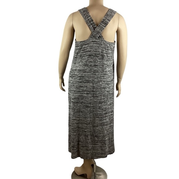 Eloquii Space Dye Knit Maxi Dress Size 14/16 Square Neck Sleeveless - Picture 5 of 7